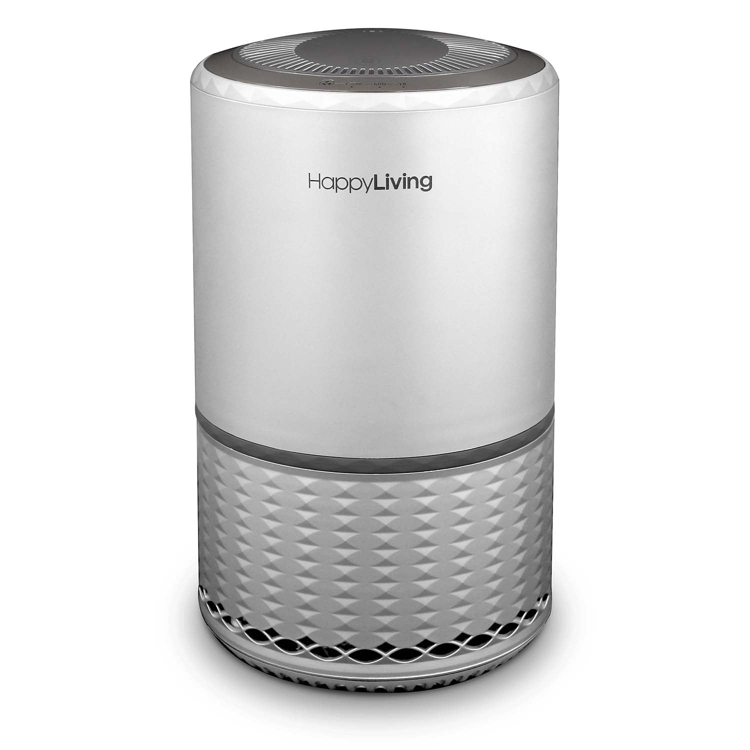 Happy Living 3 Stage HEPA Air Purifier Matte Silver