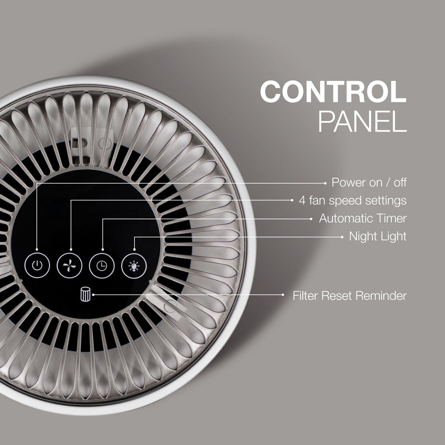 An image of the top control panel.