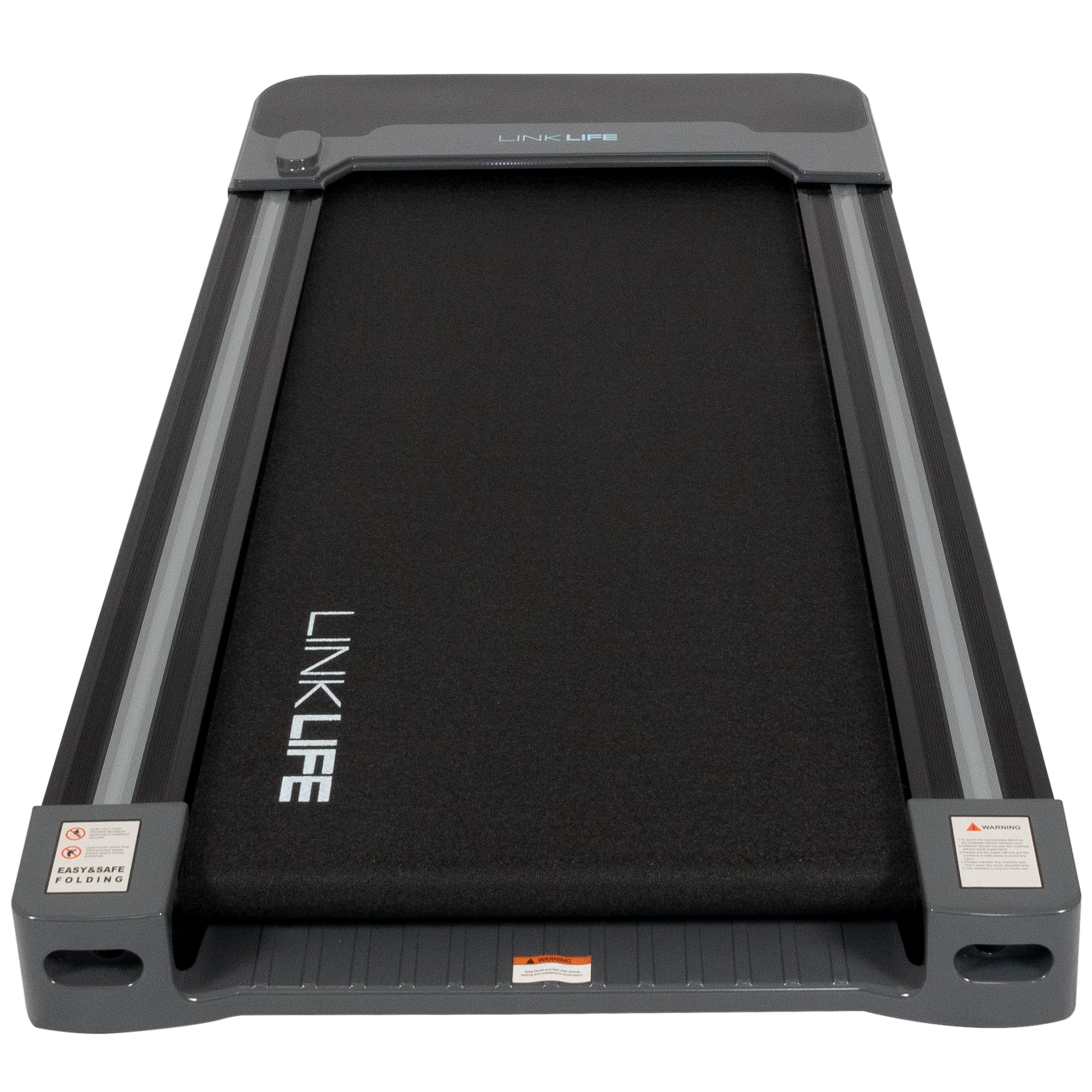 An image of the gray and black treadmill.